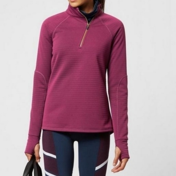Sweaty Betty Tops - SWEATY BETTY QUARTERPIPE‎ HALF ZIP FLEECE TOP XS